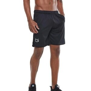 Gradual Workout Shorts Mens XXL Black NWT 7" Athletic Mesh Pockets C186